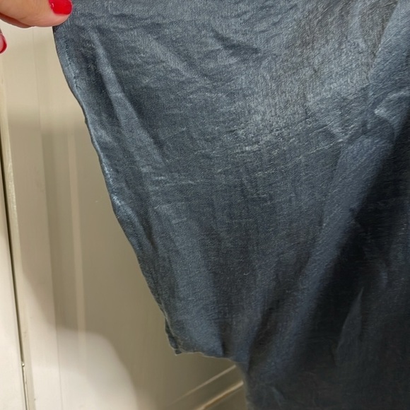 Show me your MuMu Womens Grey Mae Mu Tunic V-Neck Short Sleeve Top Size Large - Picture 6 of 10